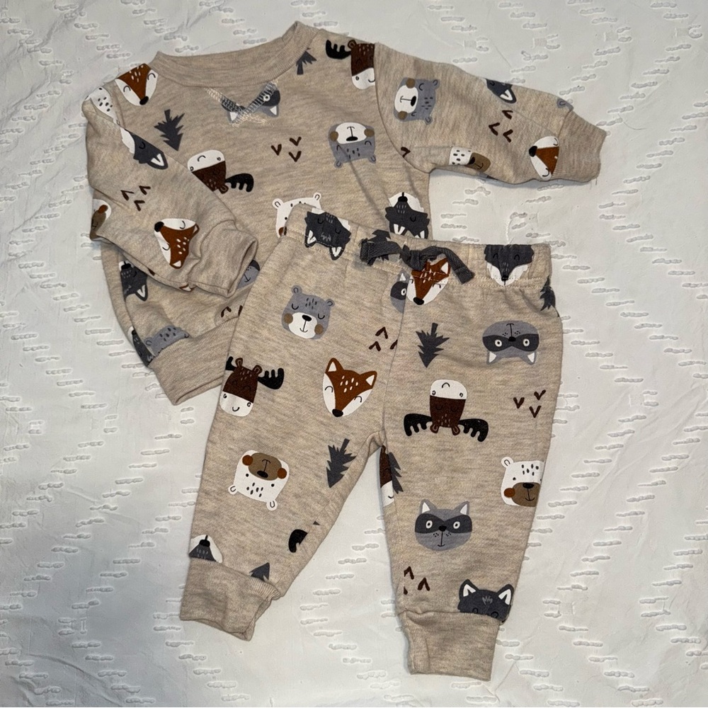 Little Ricky’s Baby Sweatshirt and Jogger Set 3-6M